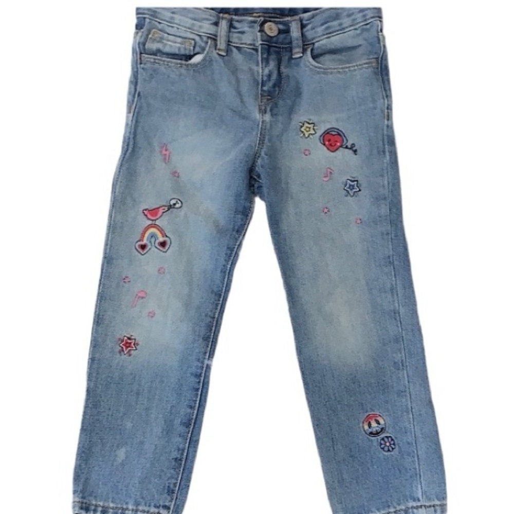 Gap Girlfriend Embellished Patches Jean Size 4